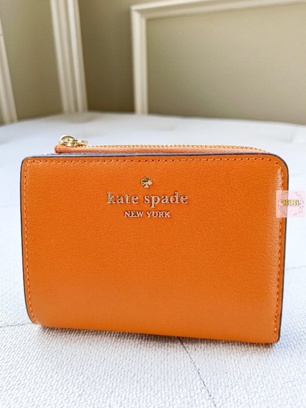 Kate Spade Small L-zip Wallet Orange Jasper KO180
